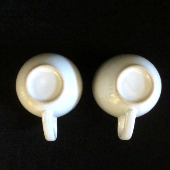 New Pair of White Demitasse 3 Ounce Espresso Cups - Picture 4 of 6